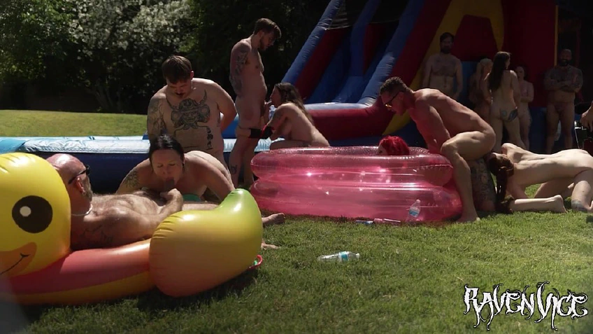 20 Person Bouncy House Orgy